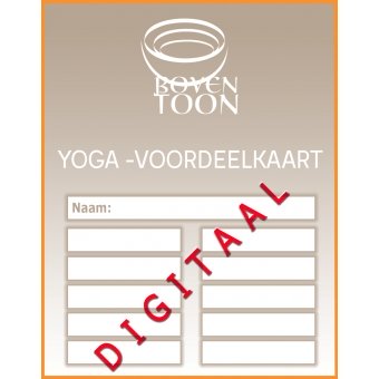 Yoga-voordeelkaart